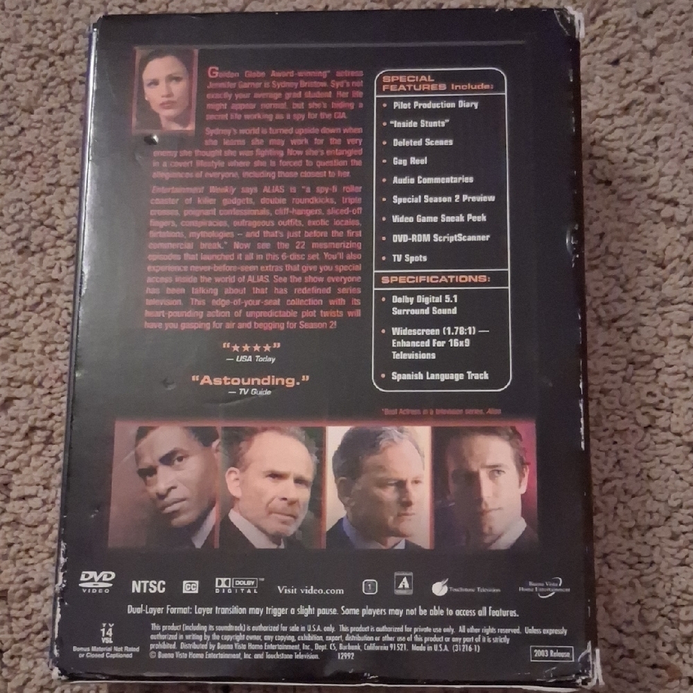 Alias: The Complete First Season DVD Set - Picture 2 of 2